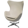 Дизайнерские кресла Кресло EGG STYLE CHAIR латте, экокожа