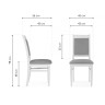 Деревянные стулья Арнол серый / белый Деревянные стулья Арнол серый / белый