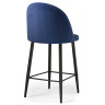 АМИЗУРЕ полубарный стул с обивкой тканью велюр, цвет темно-синий