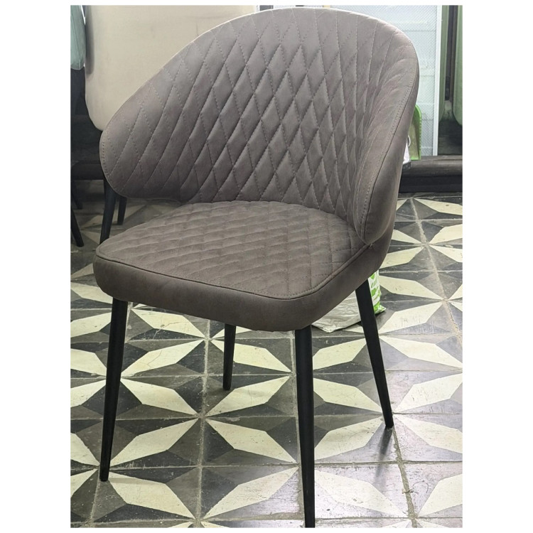 Стулья для гостиной Стул ХИЛТ, цвет B29 Шоколадный, велюр / черный каркас М-City