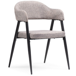 Стул-кресло Twin gray / black с подлокотниками