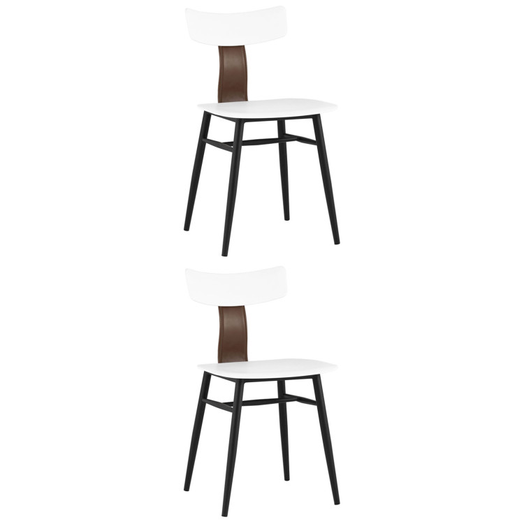 Комплекты из двух стульев ANT белый вставки экокожа