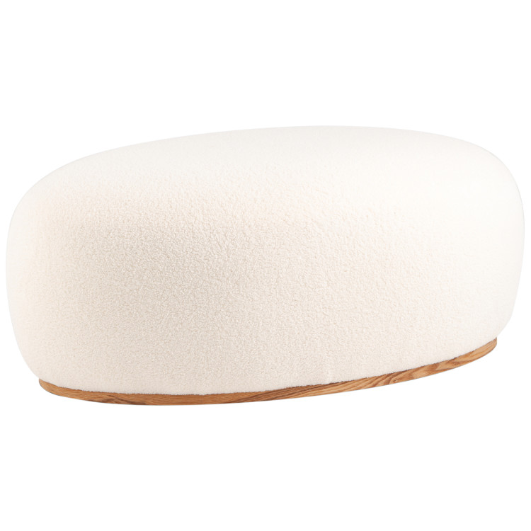 Пуфы Полли XL тедди белый без ножек