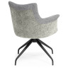 Стулья на металлокаркасе Kaser 360 крутящийся grey / black