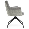 Стулья на металлокаркасе Kaser 360 крутящийся grey / black