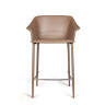 Полубарные стулья Стул полубарный GIO, кожа хаки-тауп