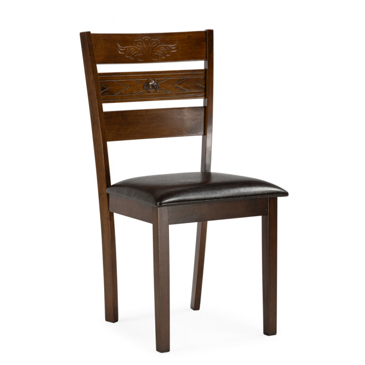 Деревянные стулья Simol темно-коричневый / коричневый
