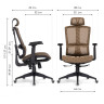 Офисные кресла Lanus brown / black