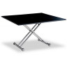 B2166.GL раскладной стол-трансформер с глянцевым покрытием, цвет черный