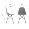 Стулья Eames PC-015 серый
